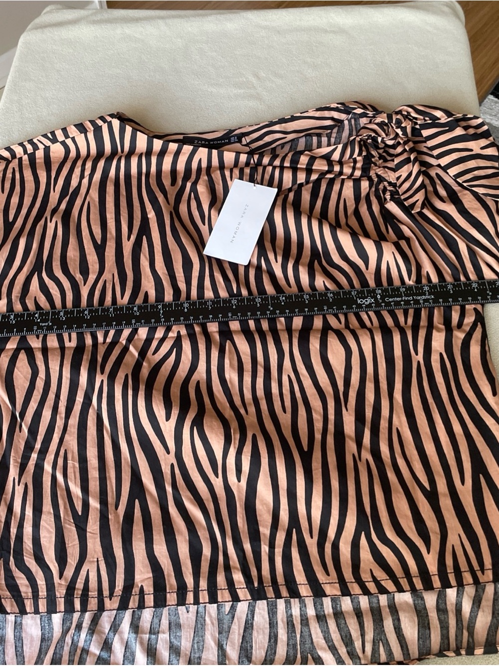 NWT ZARA Women's Leopard Print Short Sleeve Top Shirt Blouse S - Picture 7 of 9
